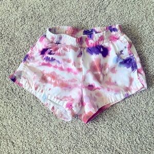 Girls sporty shorts, pink and purple, size 8​​​​